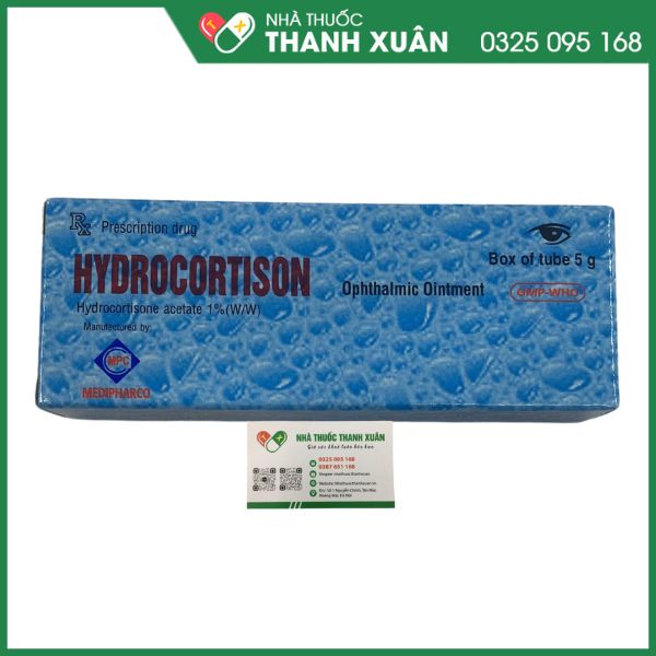 Mỡ tra mắt Hydrocortison điều trị viêm kết mạc